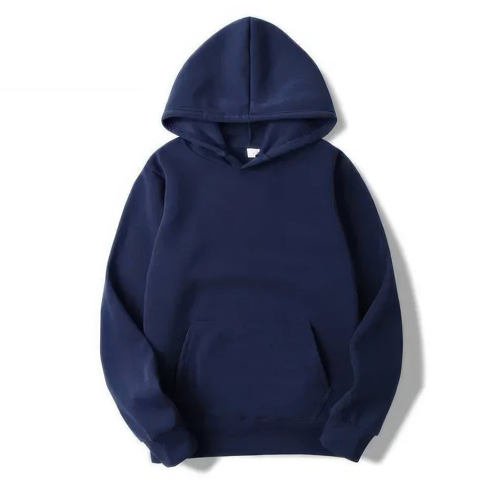 Monique Marineblau Casual Hoodie mit Kapuze für Damen | Alltag Freizeit Oversized Fit - S/M/L/XL/2XL/3XL