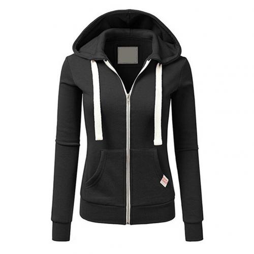 Monika Hellblau Fleece Kapuzenjacke mit Reissverschluss für Damen | Casual Alltag und Freizeit - S/M/L/XL