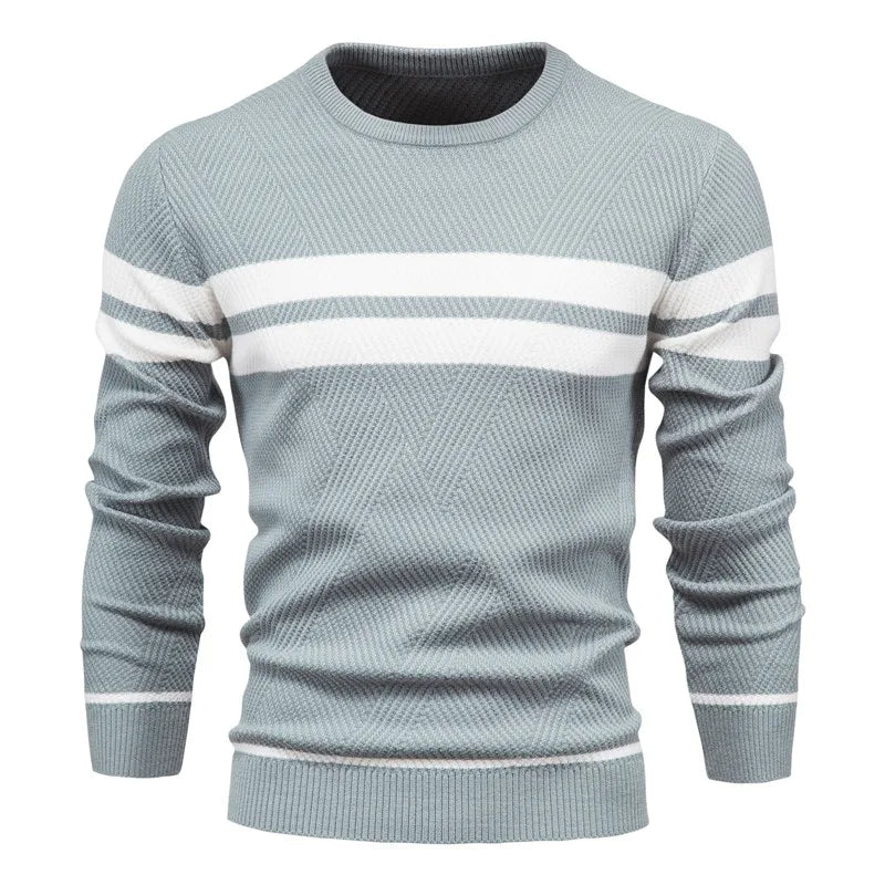 Eden | Gestreifter Langarmpullover für Herren