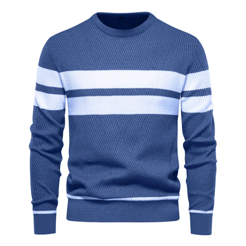 Eden | Gestreifter Langarmpullover für Herren