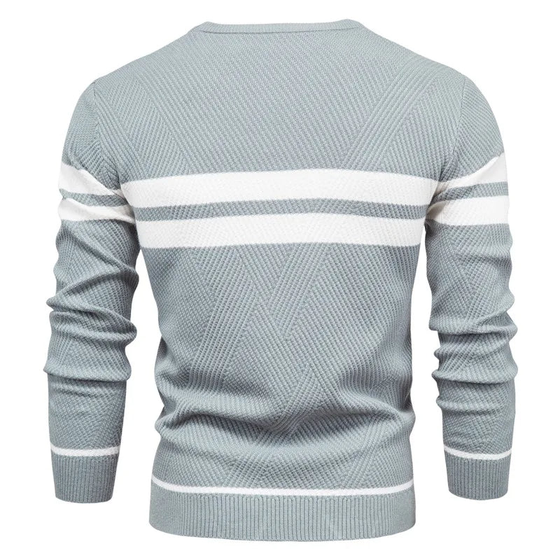 Eden | Gestreifter Langarmpullover für Herren
