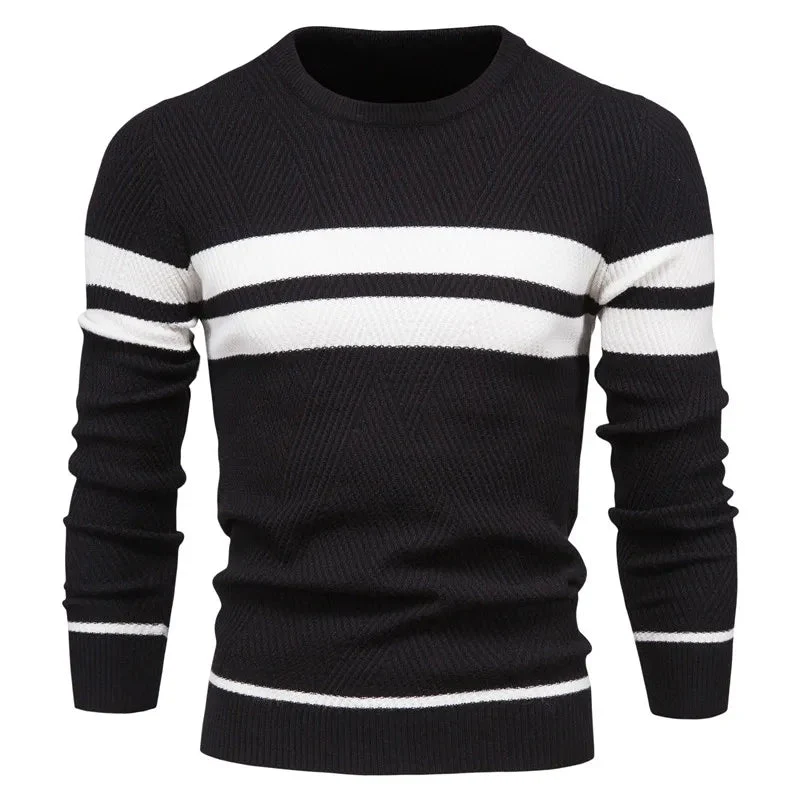 Eden | Gestreifter Langarmpullover für Herren