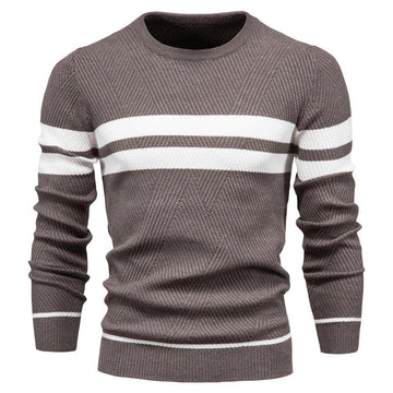Eden | Gestreifter Langarmpullover für Herren