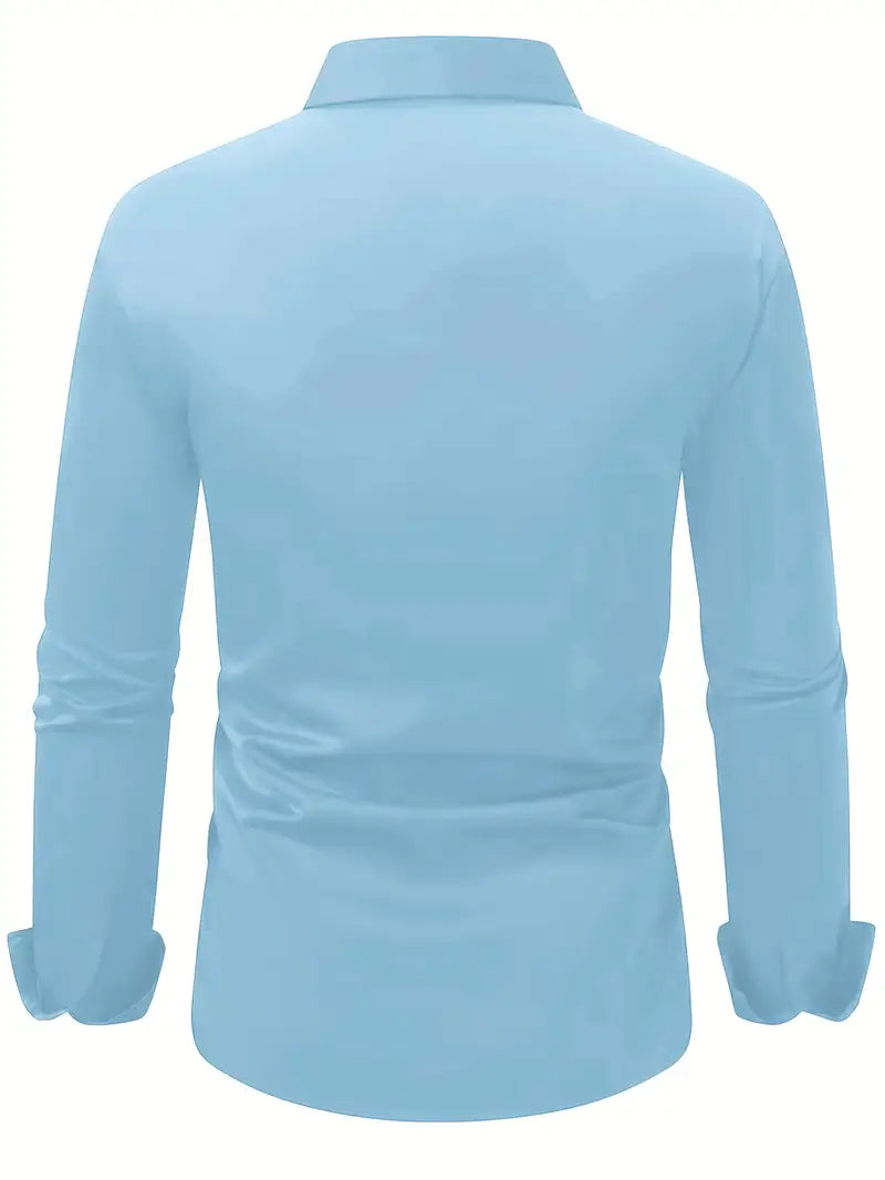 Dieter Schwarz Slim Fit Langarm-Hemd für Herren | Atmungsaktiv Elegant | Business und Smart-Casual - S-4XL