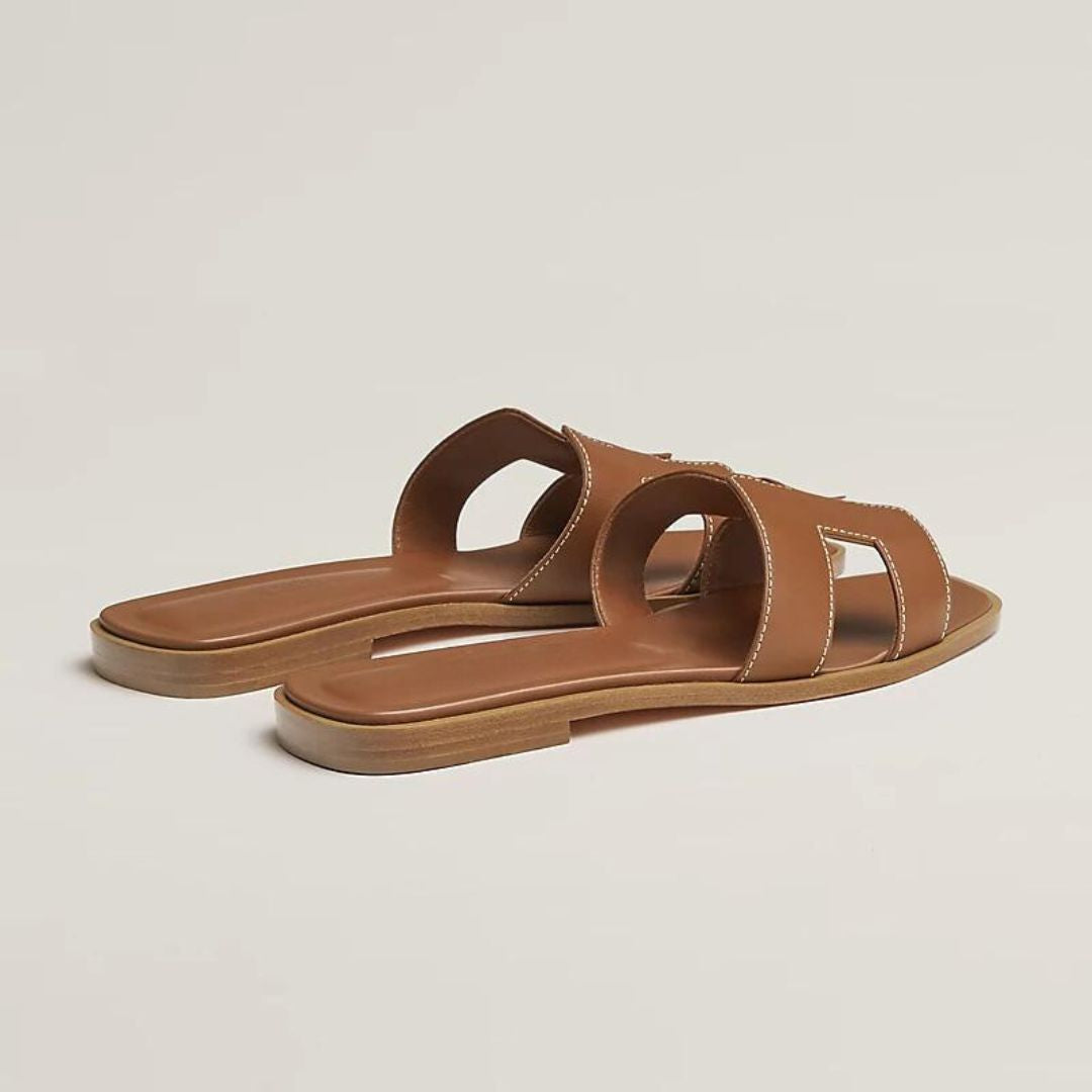 Trudi Weiß Flache Slide-Sandalen für Damen | Eleganter Cut-out-Riemen | Sommerurlaub und Alltag - 34-43
