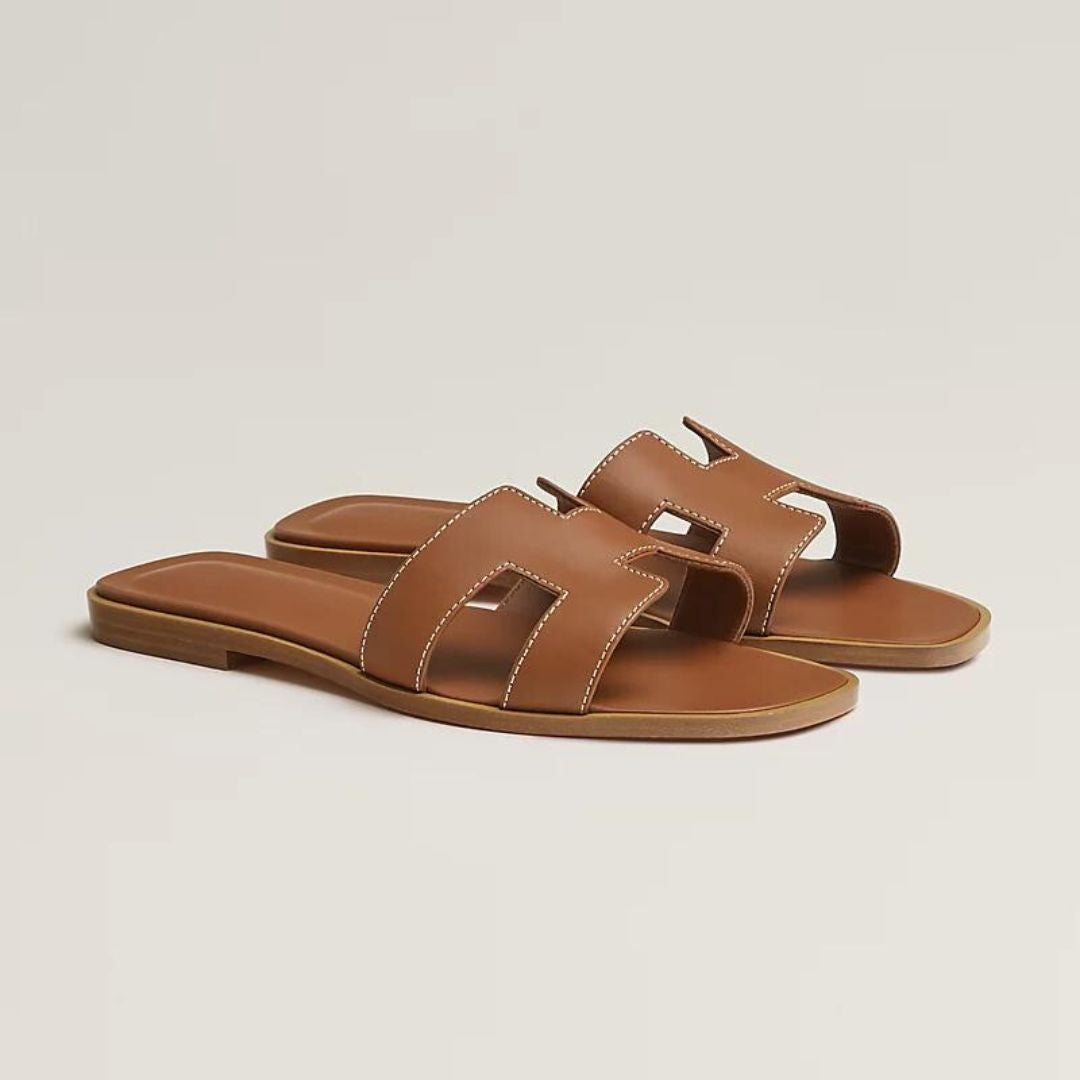 Trudi Weiß Flache Slide-Sandalen für Damen | Eleganter Cut-out-Riemen | Sommerurlaub und Alltag - 34-43
