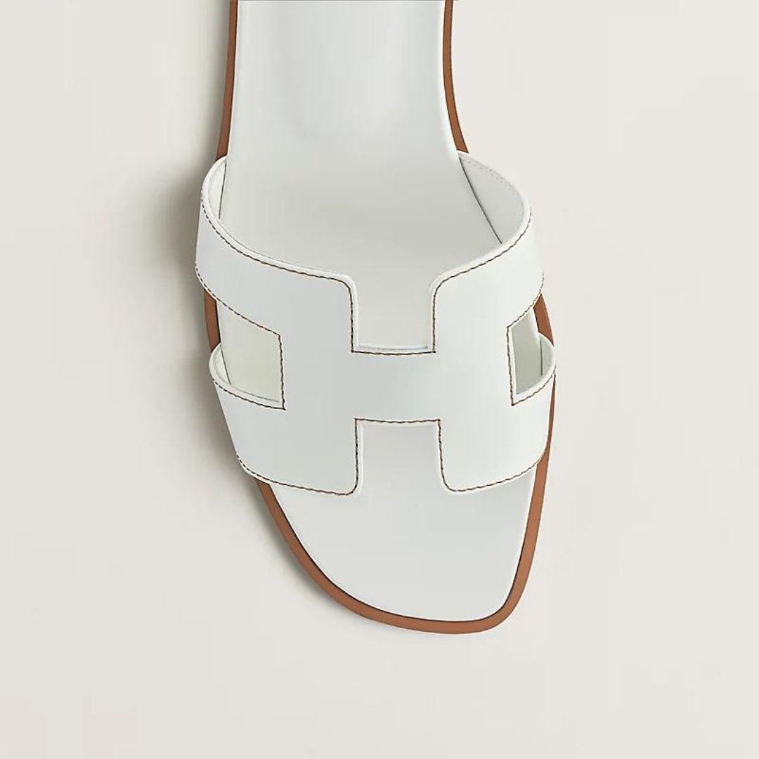 Trudi Weiß Flache Slide-Sandalen für Damen | Eleganter Cut-out-Riemen | Sommerurlaub und Alltag - 34-43