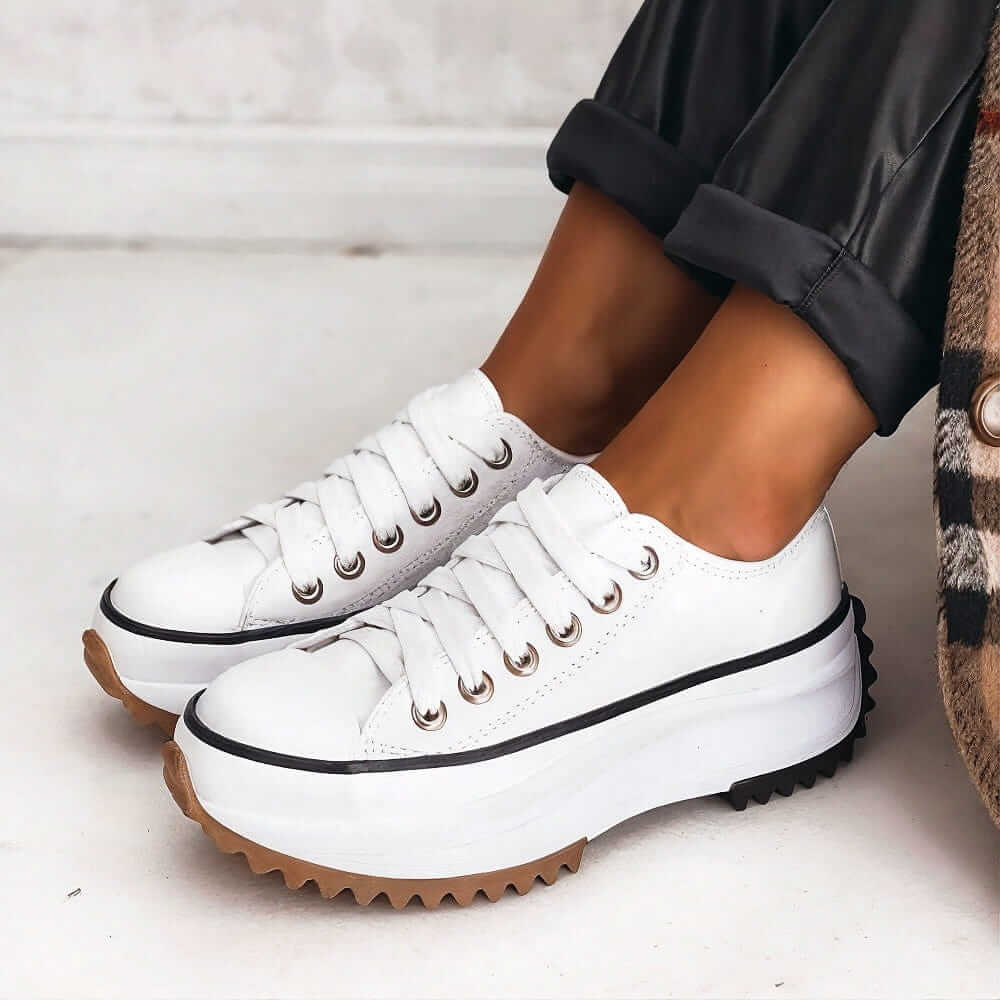 Claudia Braun Platform Sneakers für Damen | Stoßdämpfend und Komfortabel | Alltag und Freizeit - 36-42