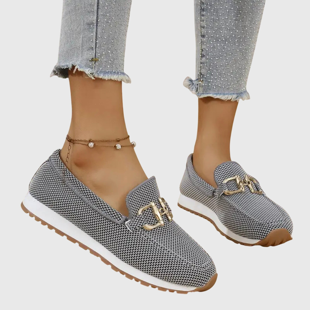 Elisabeth Blau Orthopädische Mesh Loafer für Damen | Komfort Plattformsohle - Gr. 4/5/6/7/8/9/10