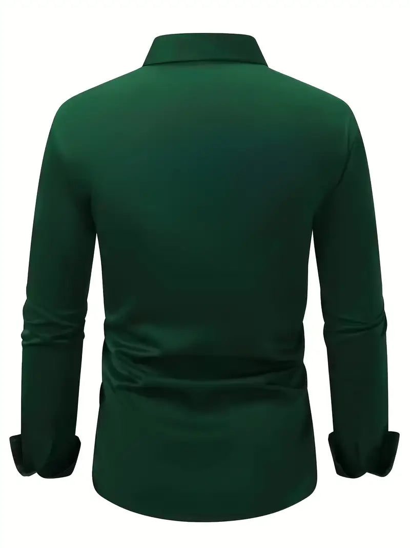 Dieter Schwarz Slim Fit Langarm-Hemd für Herren | Atmungsaktiv Elegant | Business und Smart-Casual - S-4XL