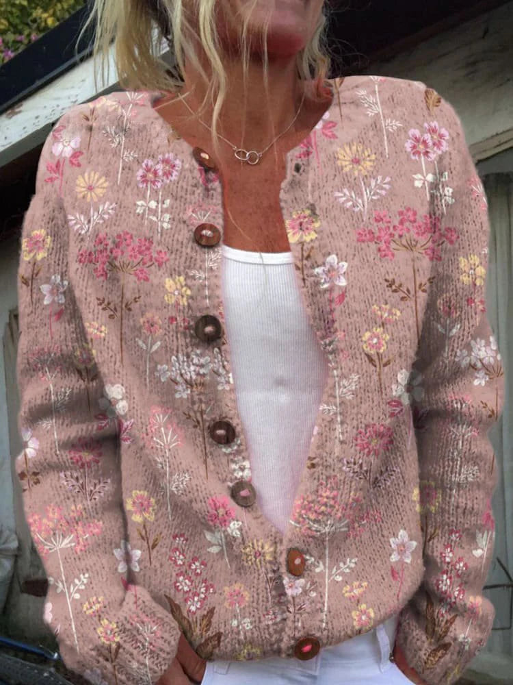Bianca | Strickjacke für Damen mit Muster