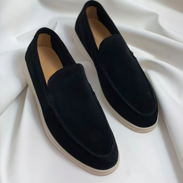 Peter Schwarz Suede Slip-on Loafers für Herren | Leichter Komfort zeitloser Stil | Smart-Casual - 39-48
