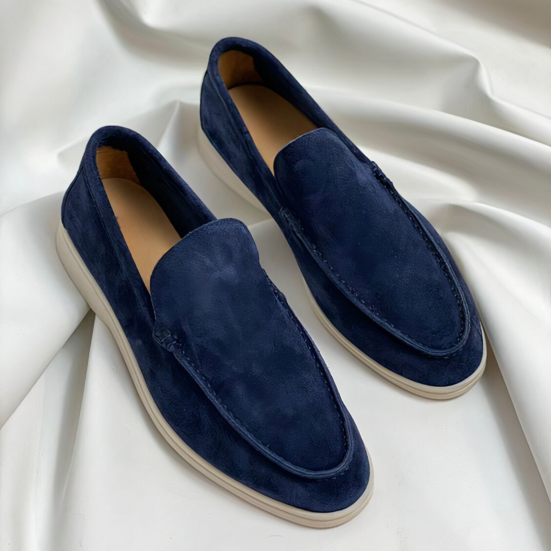 Peter Schwarz Suede Slip-on Loafers für Herren | Leichter Komfort zeitloser Stil | Smart-Casual - 39-48