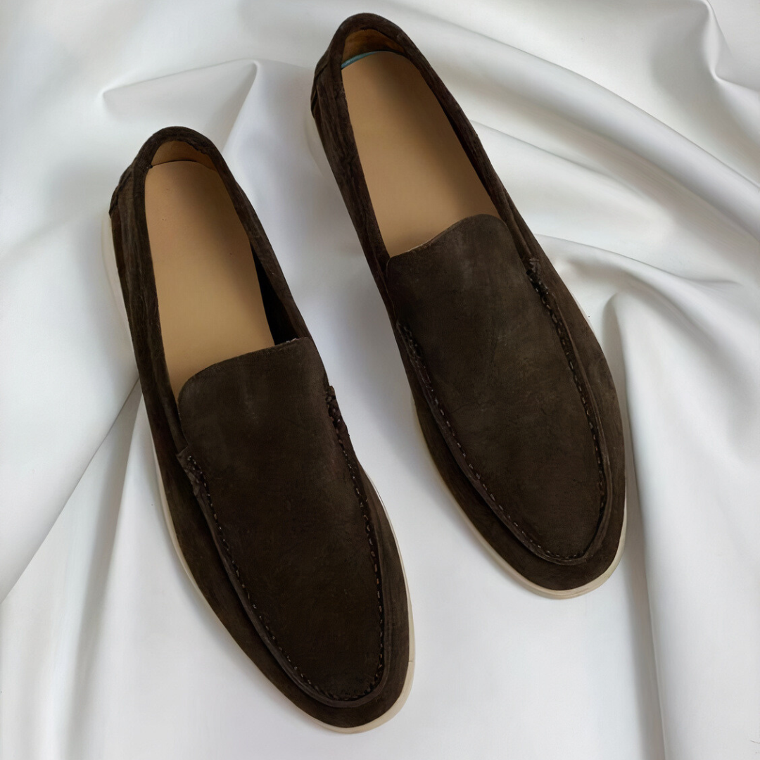 Peter Schwarz Suede Slip-on Loafers für Herren | Leichter Komfort zeitloser Stil | Smart-Casual - 39-48