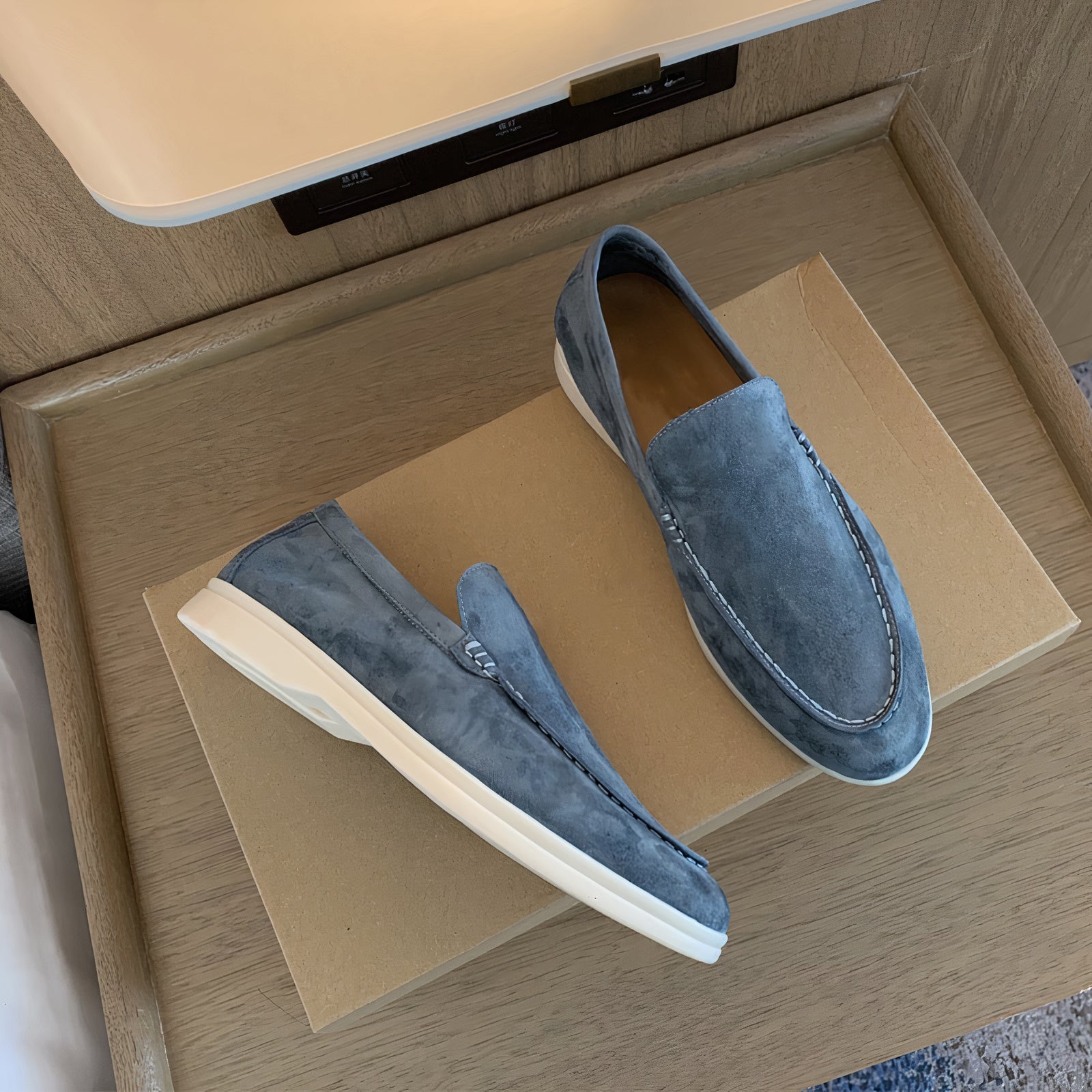 Peter Schwarz Suede Slip-on Loafers für Herren | Leichter Komfort zeitloser Stil | Smart-Casual - 39-48