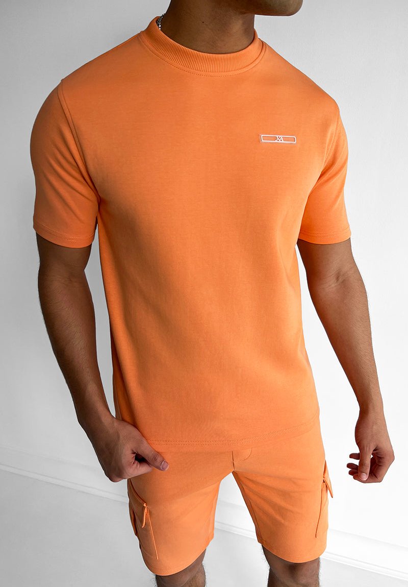 Werner Grau T-Shirt und Cargo-Shorts Set für Herren | Lässiger Komfort-Look | Freizeit und Urlaub - S-6XL