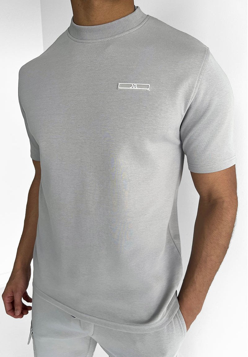 Werner Grau T-Shirt und Cargo-Shorts Set für Herren | Lässiger Komfort-Look | Freizeit und Urlaub - S-6XL