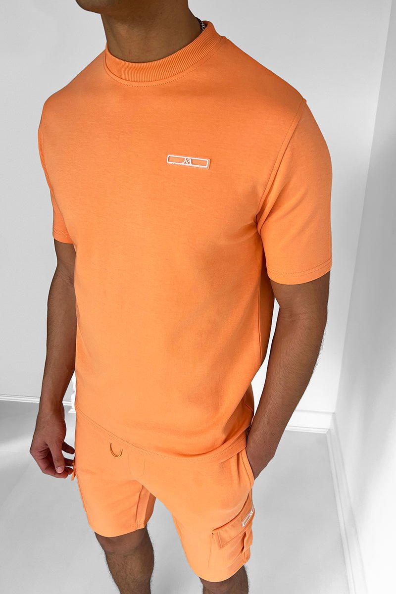 Werner Grau T-Shirt und Cargo-Shorts Set für Herren | Lässiger Komfort-Look | Freizeit und Urlaub - S-6XL