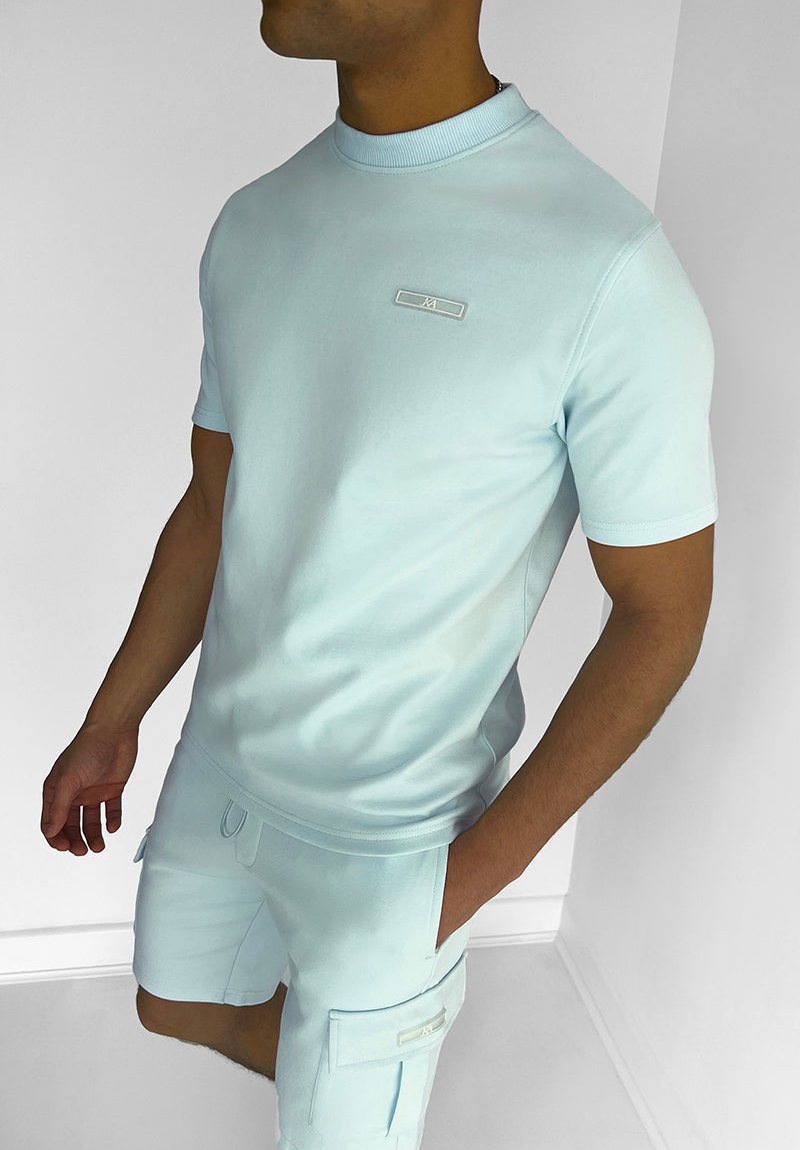 Werner Grau T-Shirt und Cargo-Shorts Set für Herren | Lässiger Komfort-Look | Freizeit und Urlaub - S-6XL