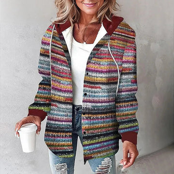 Hemdjacke Damen langarm kariert