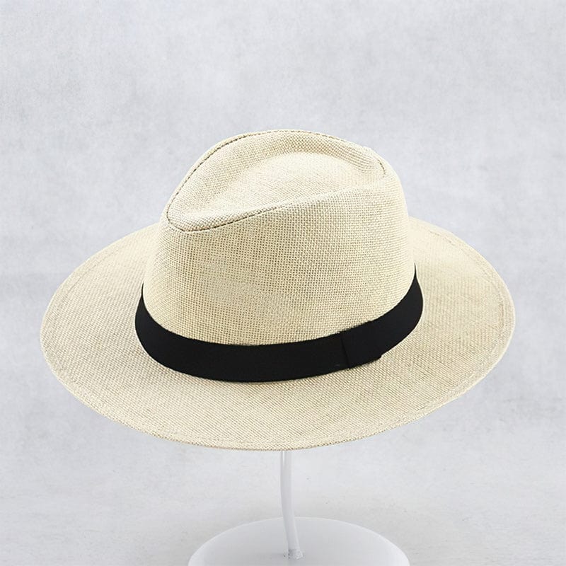 Hansruedi Weiss Handgefertigter Panamahut für Damen und Herren | Sommerhut mit breiter Krempe - 54-59 cm