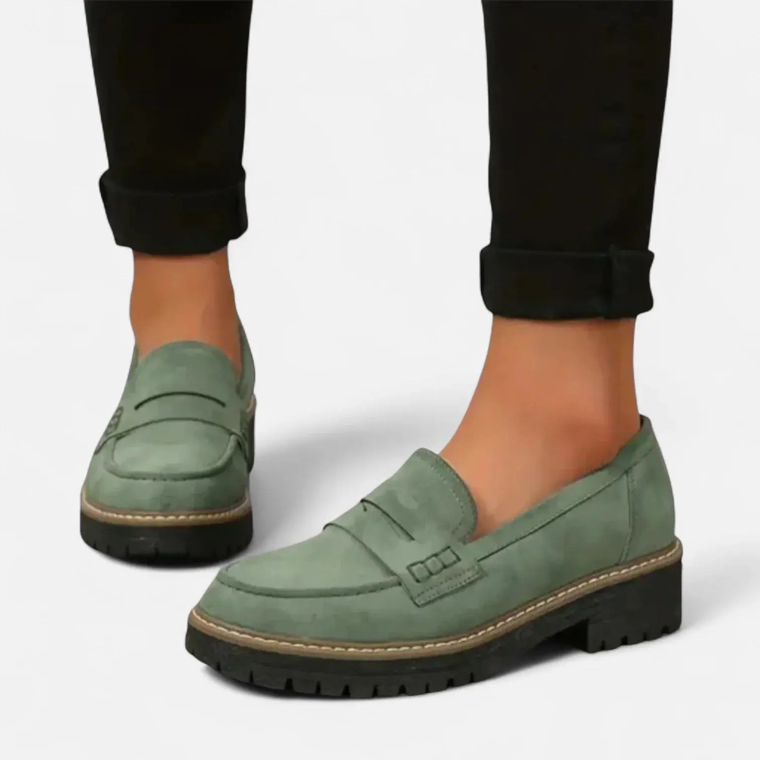 Ursula Schwarz Orthopädische Penny Loafer für Damen | Ergonomisches Fussbett | Alltag und Büro - siehe Grössentabelle