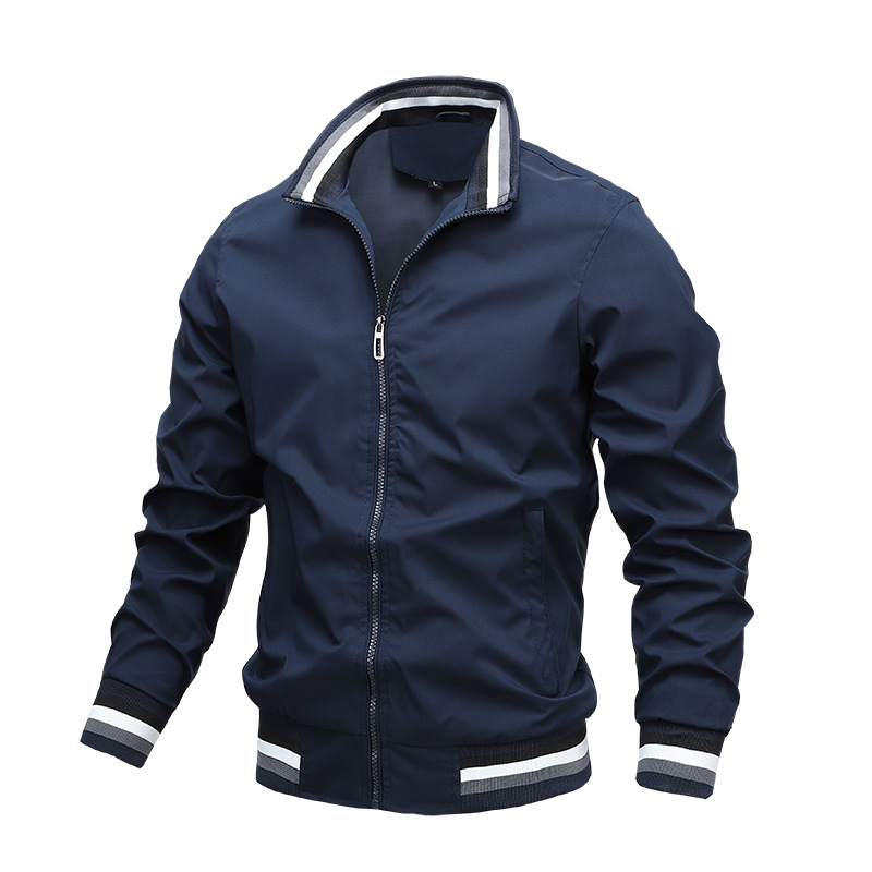 Willi Weiss Casual Blouson-Jacke mit Stehkragen für Herren | Reissverschluss Alltag Freizeit - M/L/XL/2XL/3XL