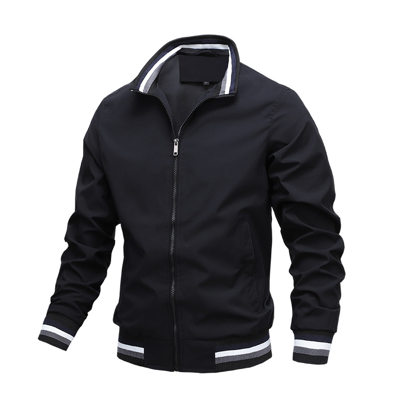 Willi Weiss Casual Blouson-Jacke mit Stehkragen für Herren | Reissverschluss Alltag Freizeit - M/L/XL/2XL/3XL