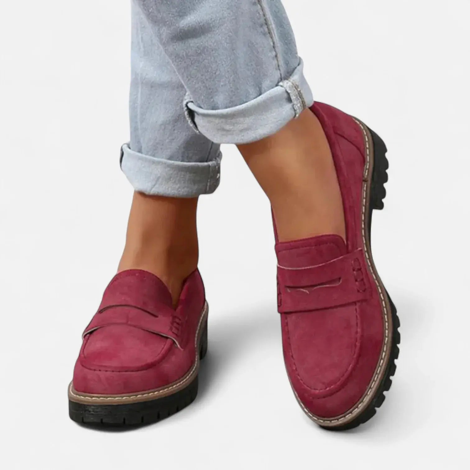Ursula Schwarz Orthopädische Penny Loafer für Damen | Ergonomisches Fussbett | Alltag und Büro - siehe Grössentabelle