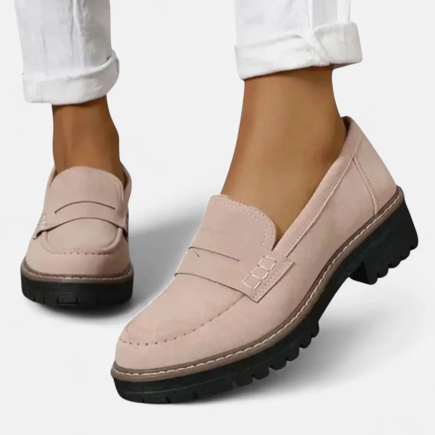Ursula Schwarz Orthopädische Penny Loafer für Damen | Ergonomisches Fussbett | Alltag und Büro - siehe Grössentabelle
