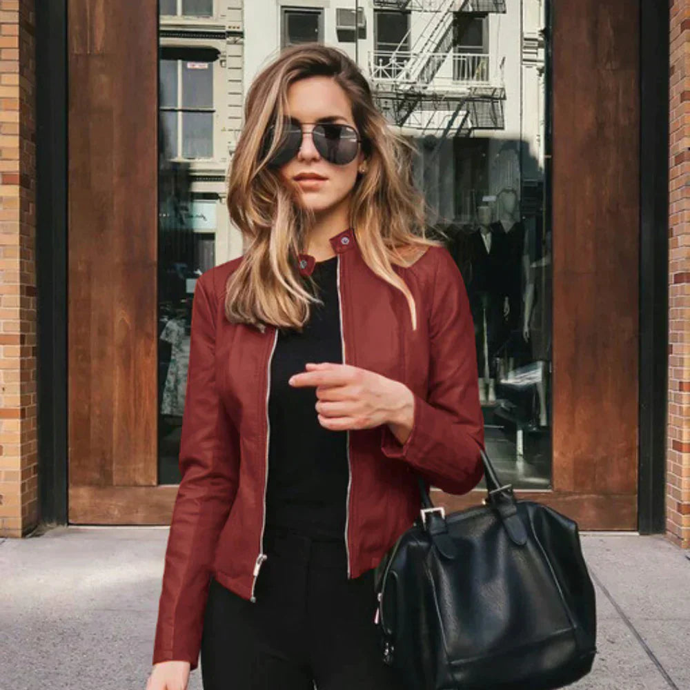 Joyce | Bequeme Lederjacke für Damen