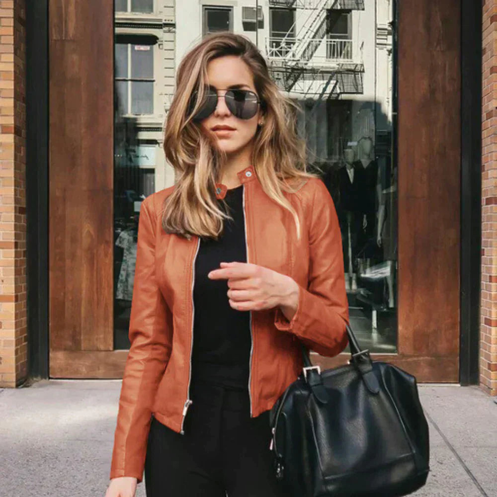 Joyce | Bequeme Lederjacke für Damen