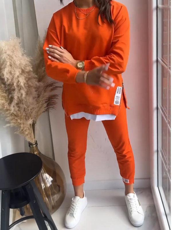 Monika Grau Oversized Sweatshirt Jogginganzug Damen | Lässig Komfortabel - S-5XL | Freizeit & Alltag | Zweiteiliges Set