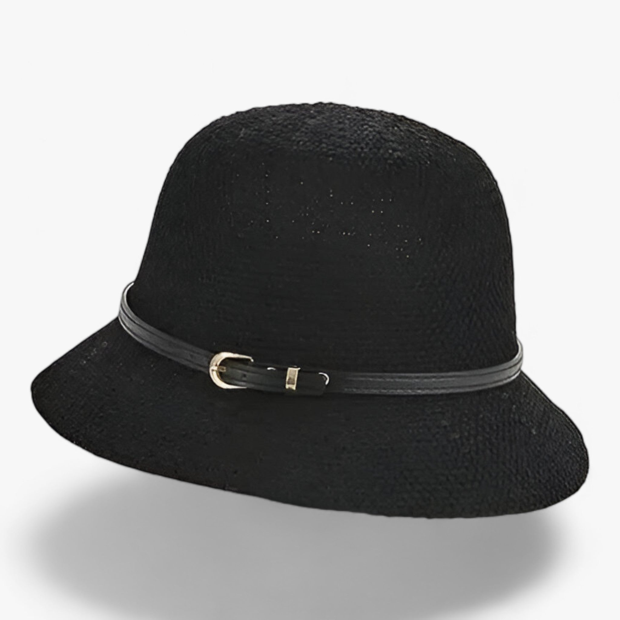 Franziska Khaki Faltbarer Sonnenhut mit UV-Schutz für Damen | Schnallengürtel-Zierband Sommer Casual