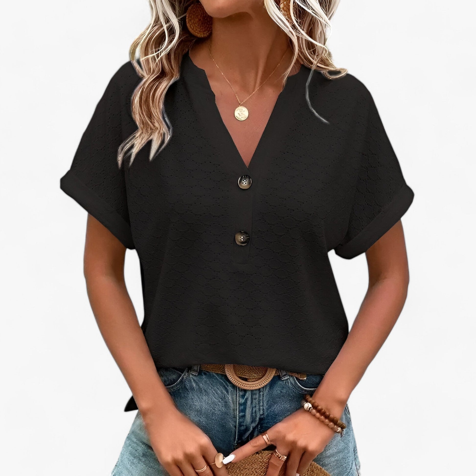 Jacquard Bluse 1