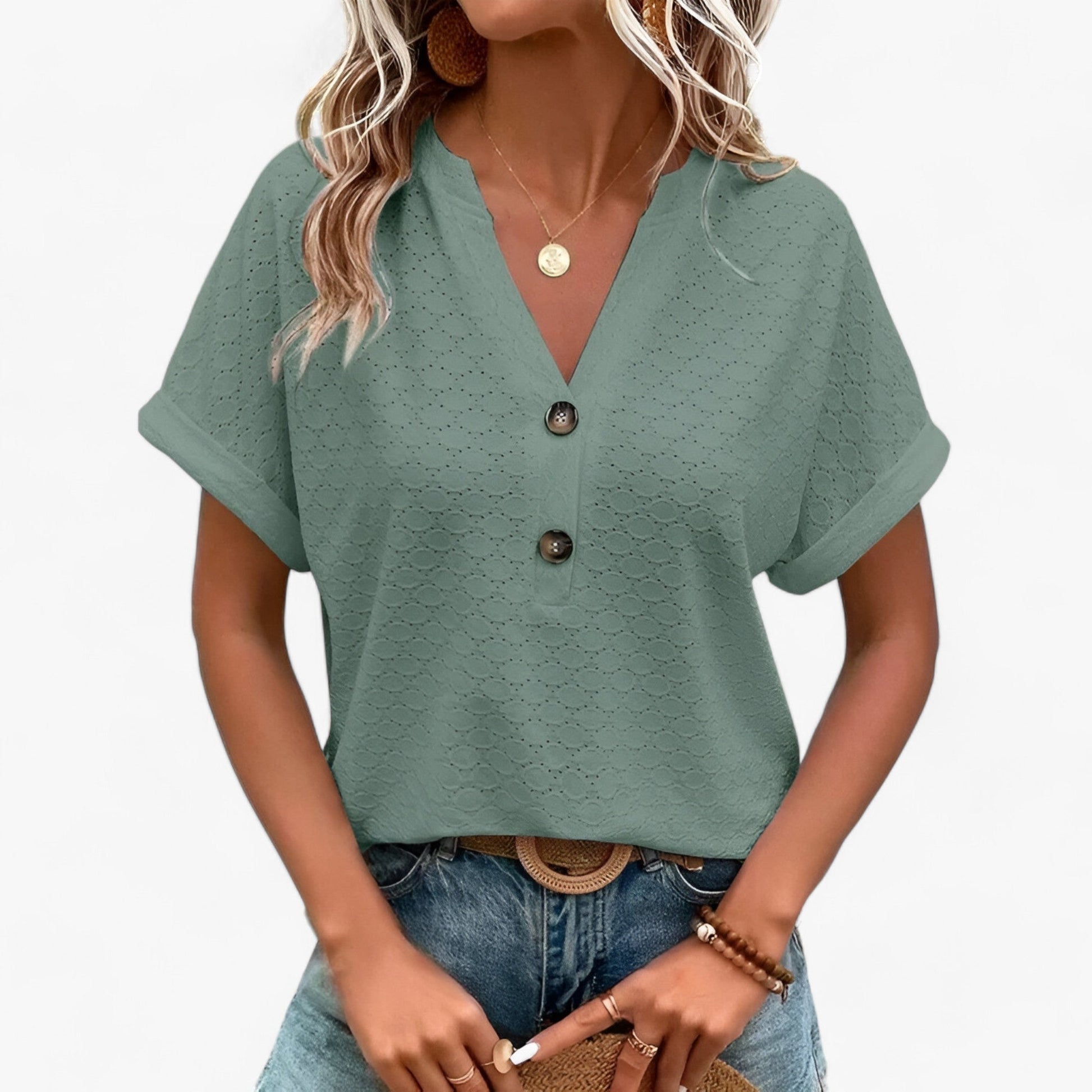 Jacquard Bluse 2