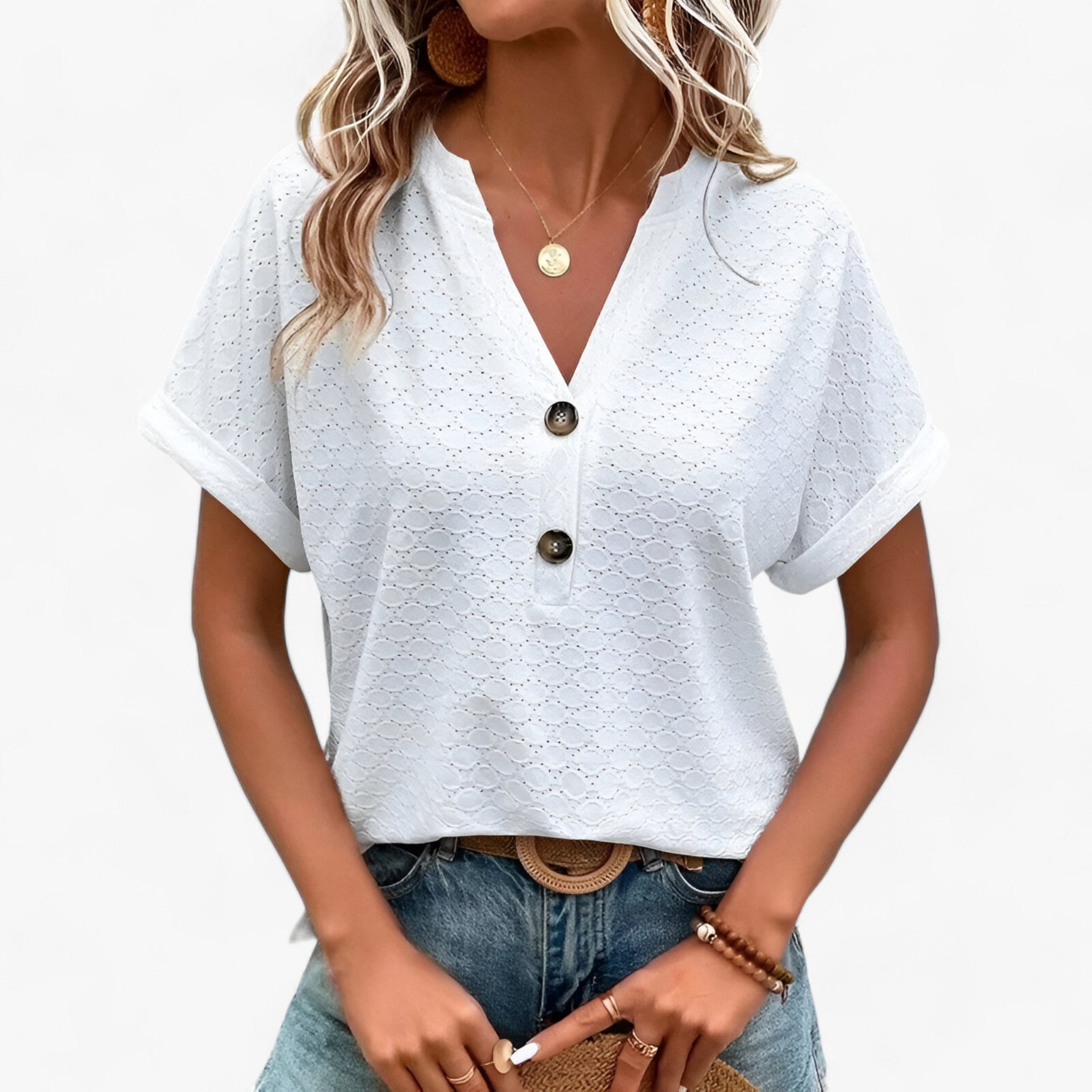 Jacquard Bluse 3