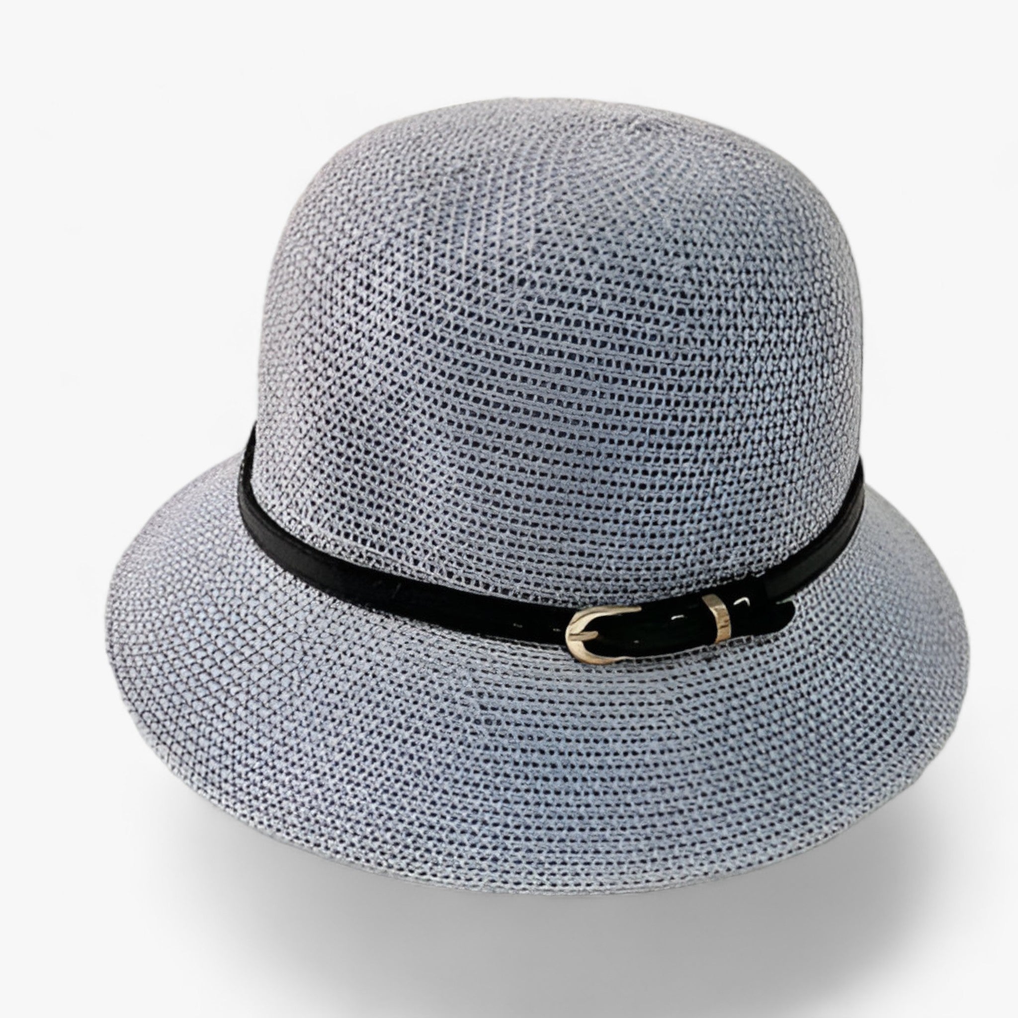 Franziska Khaki Faltbarer Sonnenhut mit UV-Schutz für Damen | Schnallengürtel-Zierband Sommer Casual