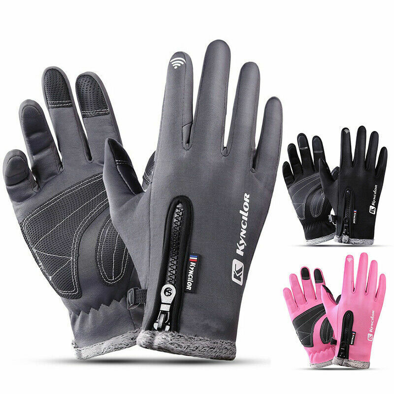 Monika Schwarz Wasserdichte Winddichte Touchscreen-Handschuhe Unisex | Winter Outdoor Rutschfest - S/M/L/XL
