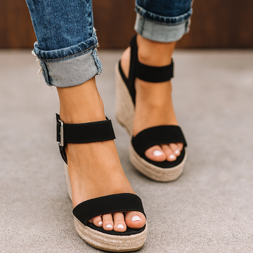 Doris Braun Espadrilles Keilabsatz Sandalen für Damen | Leichter Sommerstil - Strand und Alltag