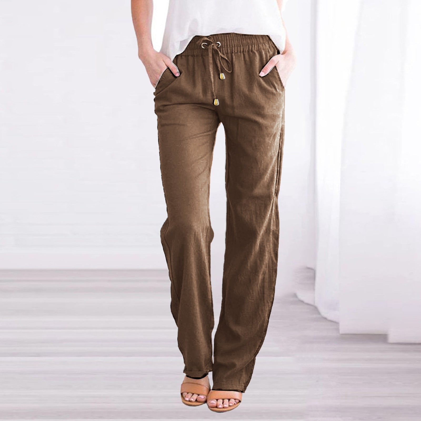 Leinen Sommerhose 12