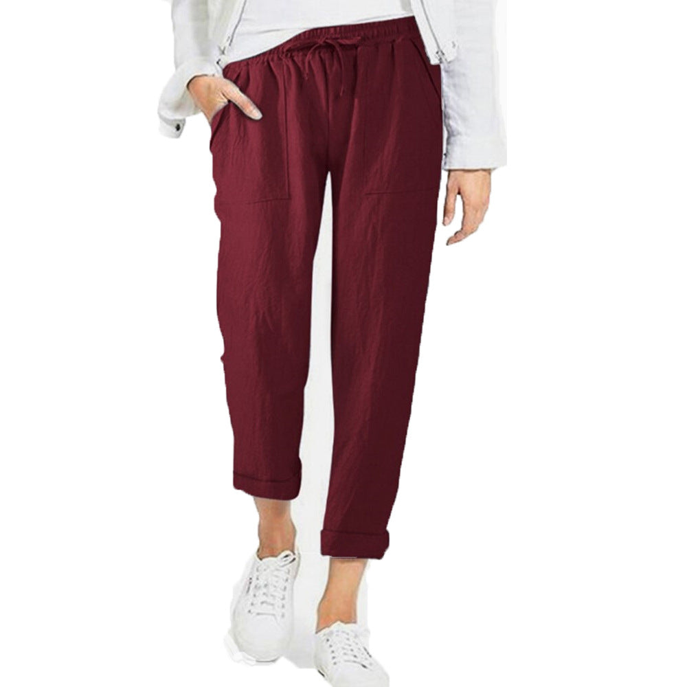 Leinen Sommerhose 15