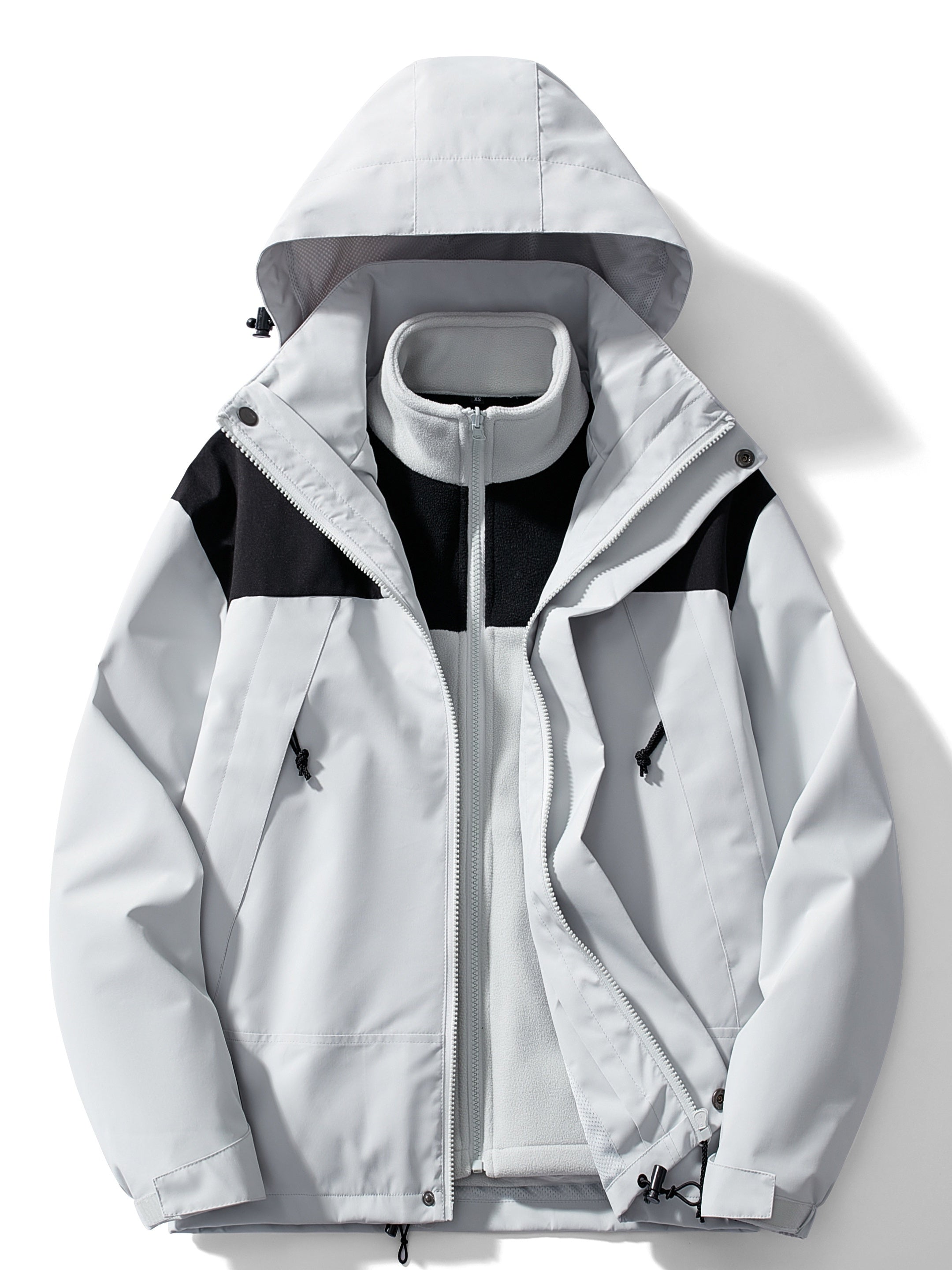 Ilse Grün Wasserdichte Thermo 3-in-1 Winterjacke mit Kapuze für Damen | Fleece Innenjacke Outdoor Winter - XS/S/M/L/XL/2XL