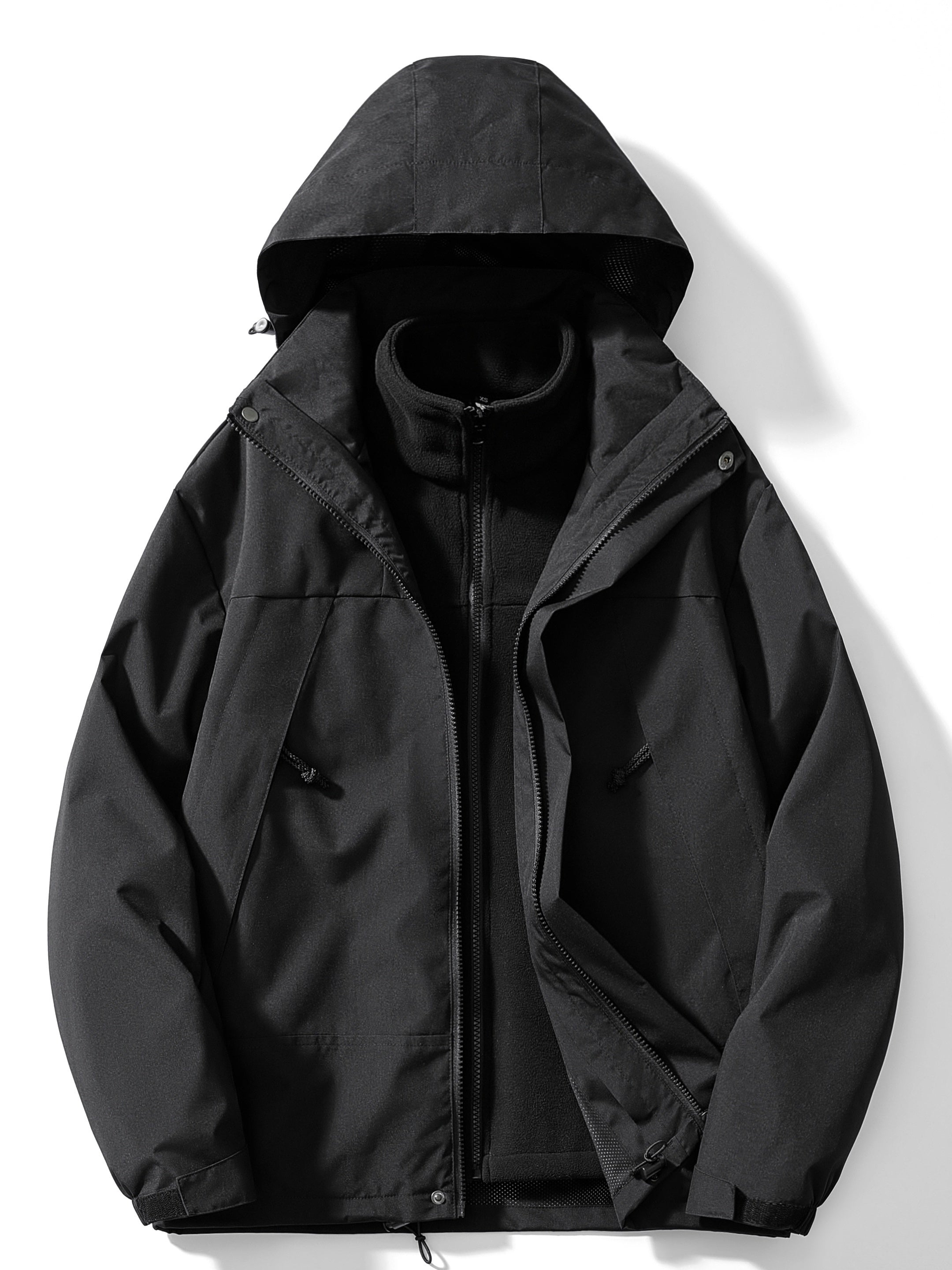 Ilse Grün Wasserdichte Thermo 3-in-1 Winterjacke mit Kapuze für Damen | Fleece Innenjacke Outdoor Winter - XS/S/M/L/XL/2XL